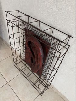Rare antique wall metal art sculpture