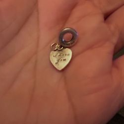 Pandora I Love You Charm 