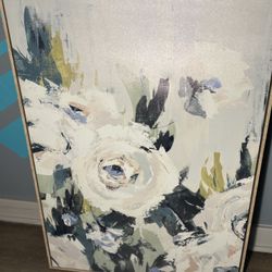 Framed Flower Wall Art 