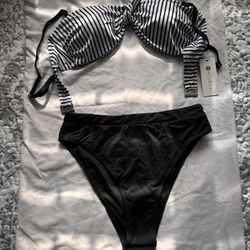 Striped 2 Piece Bikini 