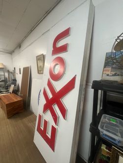Exxon sign. 8' x  3'