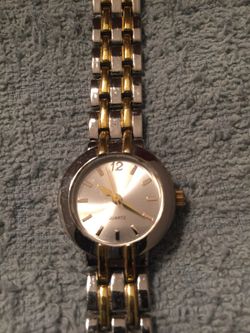 Silver and Gold Tone Watch and band