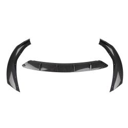 Brand New 3PCS 2019-2023 Bmw 3-Series G20 M340I M-SPORT Carbon Fiber Style Front Bumper LIP FIT