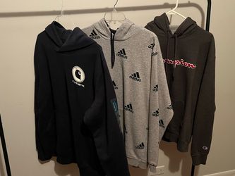 Carhartt, Adidas, and Champion Hoodies Bundle