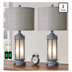 Table lamps set of 2 no bulbs