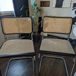 Breuer Cane Cesca Chairs - Set Of 2