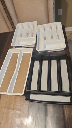 4 Cutlery trays, bandejas de cubiertos