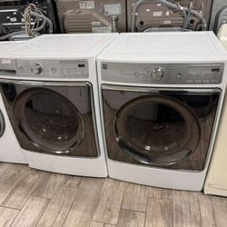 Kenmore elite mega capacity washer and dryer set electric with warranty