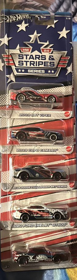 Hot Wheels Stars And Stripes Complete Set Of 5