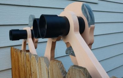 3D Nosey Neighbors - Peeking Fence Couple 