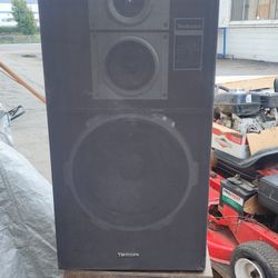 Set Of (2) Technics 3 Way Speakers