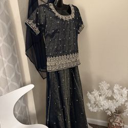 Lehenga Banaras 3 Pcs Indian Pakistani 