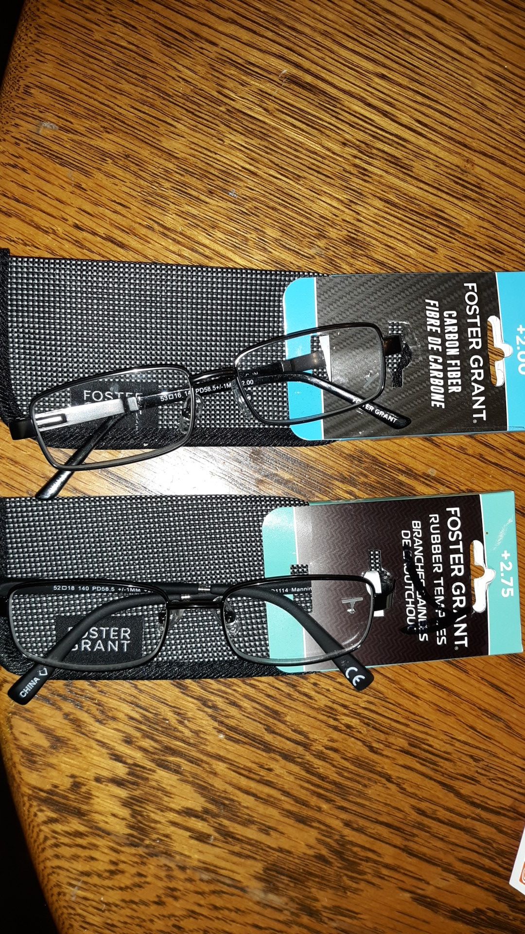 Men's high quality Foster Grant reading glasses + 2.00 and +2.75 strengths