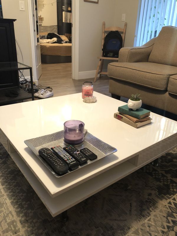 Tofteryd High Gloss White Ikea Coffee Table Great Condition For Open In The Continue To Mobile Website