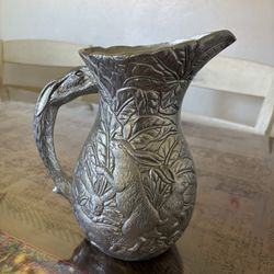 Arthur Court Vintage Heavy Aluminum Bunny Rabbit Pewter/pitcher 10” Tall