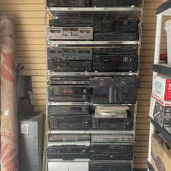 Collection Of Receivers And CD PLAYERS