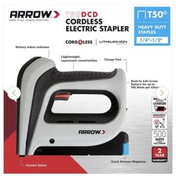 Arrow T50DCD Cordless Electric Stapler – Brand New – $50 Firm