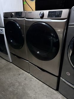 Samsung Washer And Dryer Set Champagne Color 
