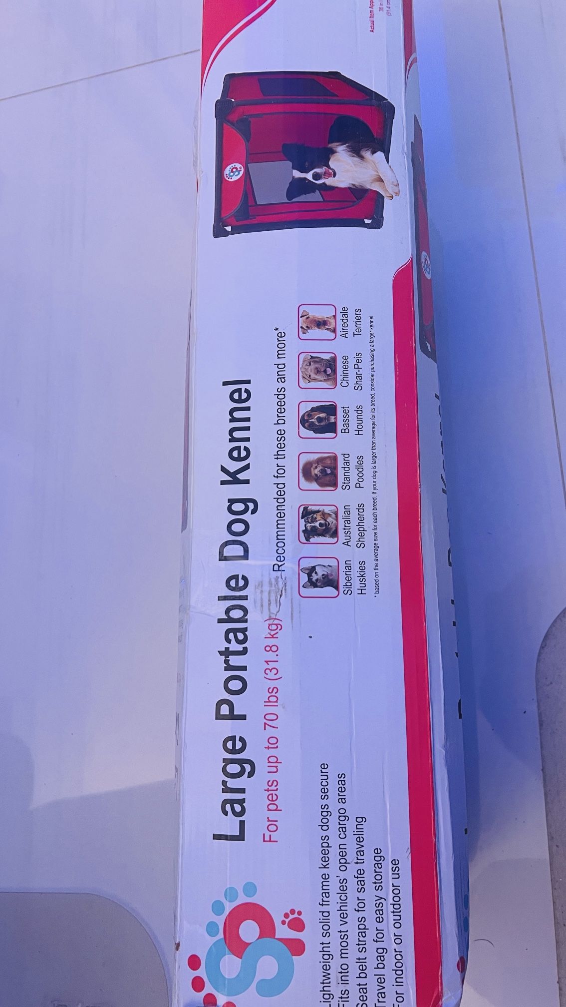 Folding Dog Kennel Breathable Large