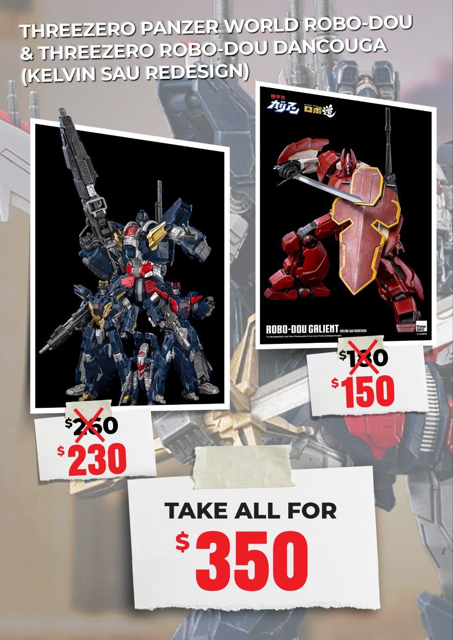 THREEZERO PANZER WORLD ROBO-DOU & THREEZERO ROBO‐DOU DANCOUGA-KELVIN SAU DESIGN