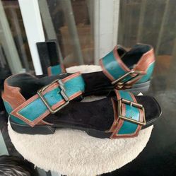 John  Fluevog  Leather Sandals 
