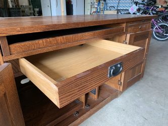 Solid wood desk