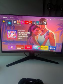 PS5 Digital Console & Asus Monitor For sale