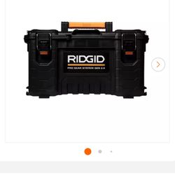 RIDGID Pro Gear System Gen 2.0 Stackable Durable 22 in. Modular Tool Box Storage With Heavy Duty Latches and Handles