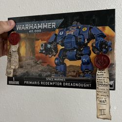 Ultramarine Primaris Dreadnought With Purity Sealed Box!