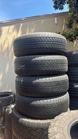 265/70R17 Dunlop used tires set for 250