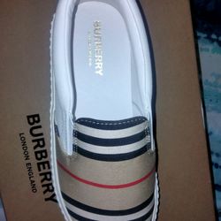Kids Burberry Slip Ons
