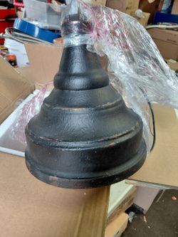 Golden Lighting Keating 9.25 " antique blackened iron pendant light fixture