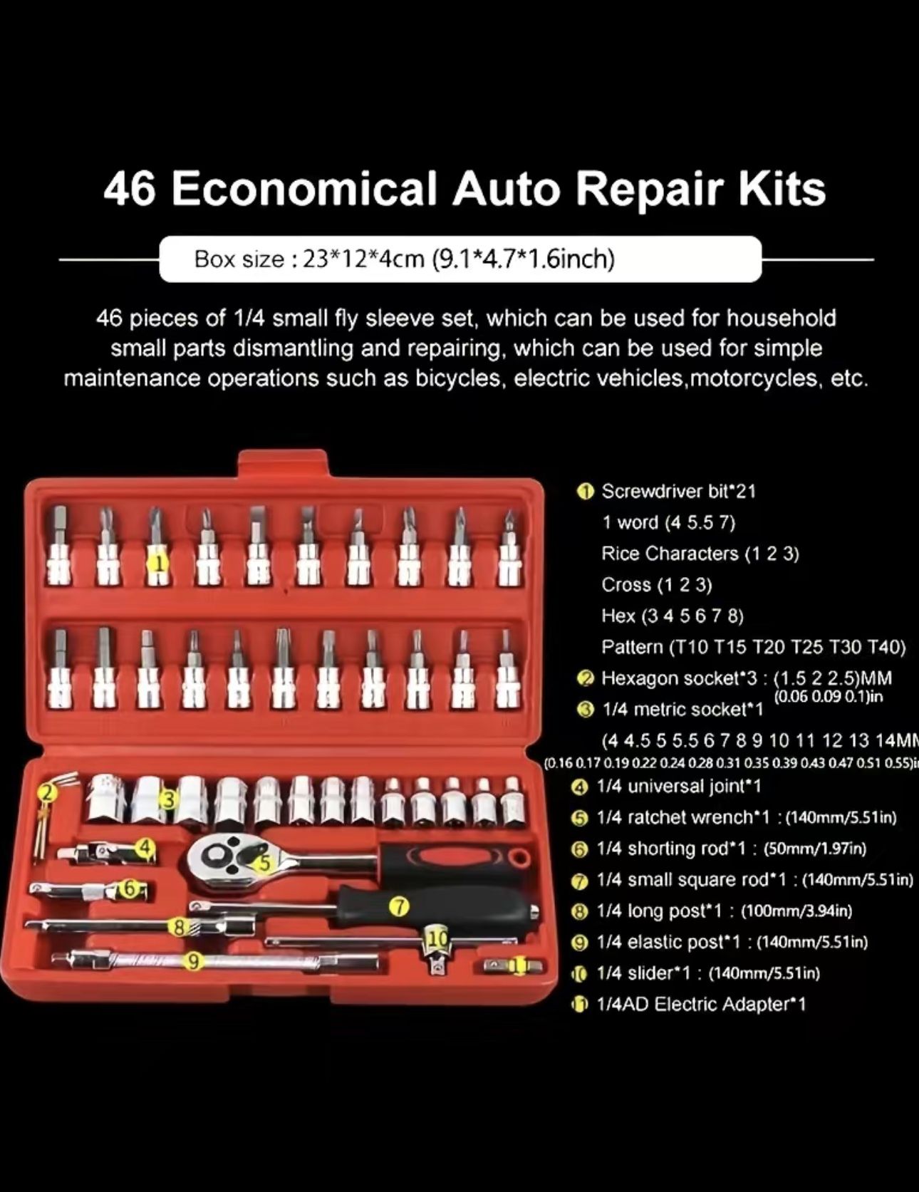 Screwdriver 46 PCs