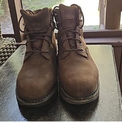 Wolverine Work Boots Size 9 Steel Toe 