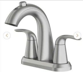 Bathroom Faucet ,Fountain Mode 4 inch Center Set,Ceramic Disc,Brushed Nickel,1.2gpm, Corrosion,Tarnish Resistant