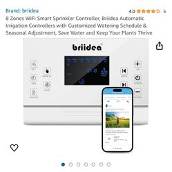 Briidea 8 Zones WiFi Smart Sprinkler Controller, Bridea Automatic Irrigation Controller Retails $60