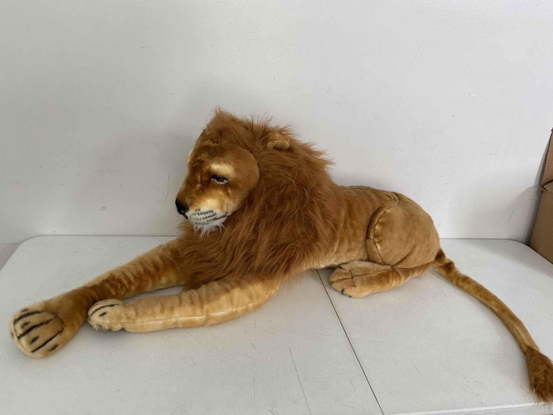Melissa & Doug Giant Lion Lifelike Stuffed Animal (over 6 feet long) Realistic Safari African Plush