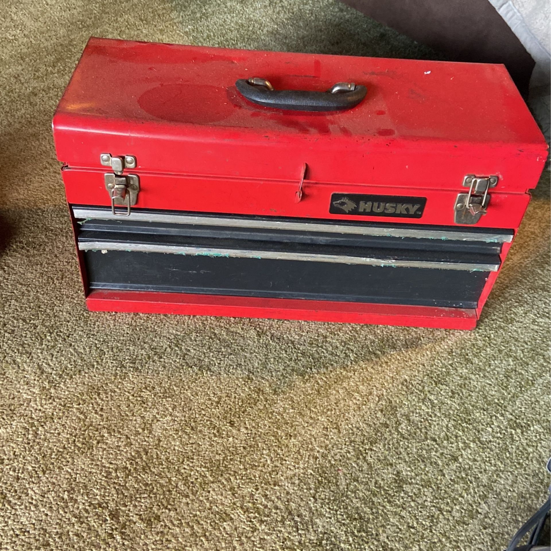 Husky All Metal Tool Box W/3 Drawers 
