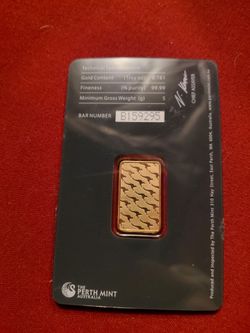 The Perth Mint Australia 5g Gold Bar