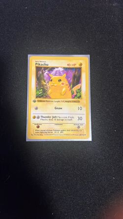 1st Edition Red Cheeks Shadowless Pikachu