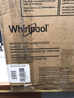 Whirlpool WHAW081CW 8000 BTU Air conditioner New