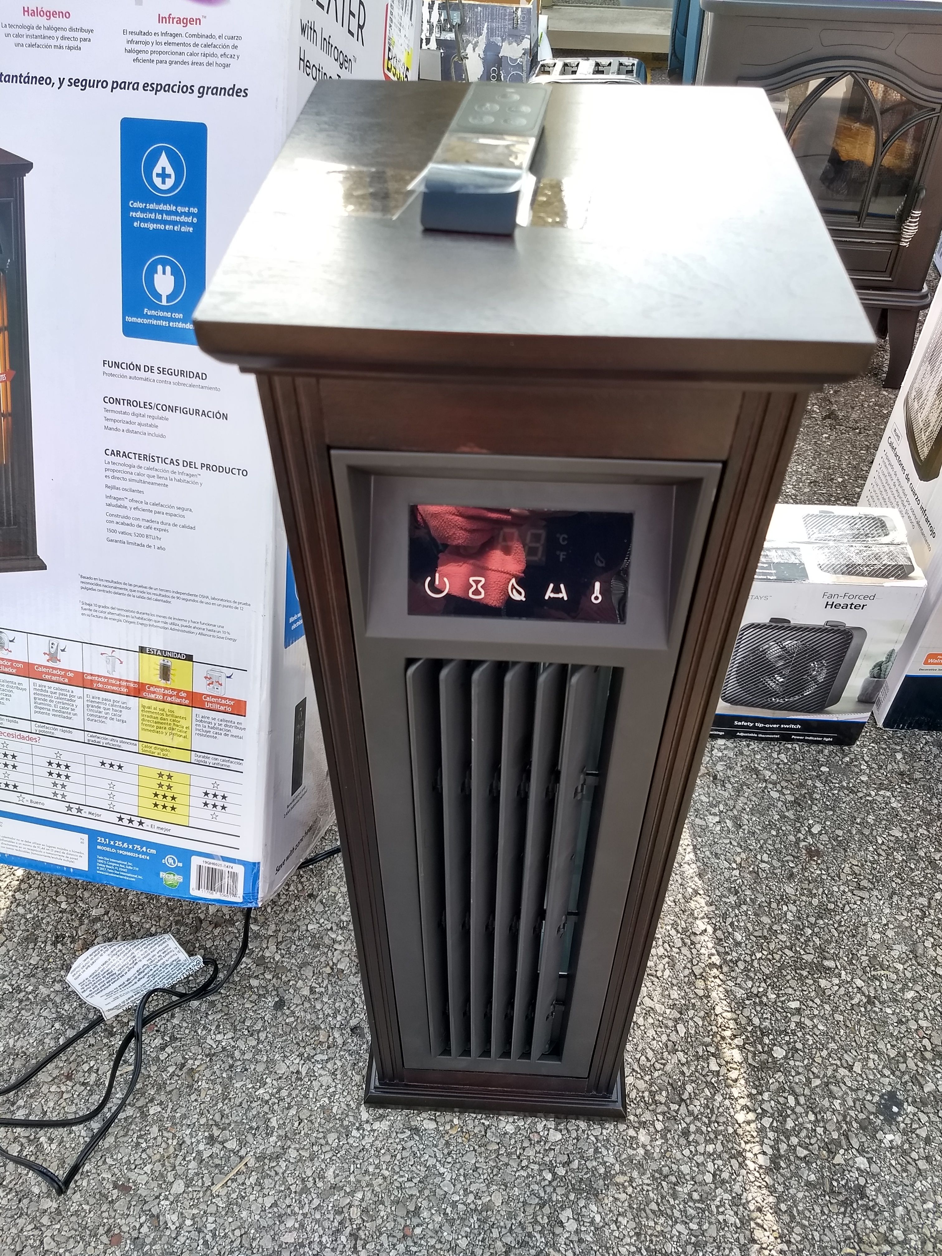 chimneyfree tower heater