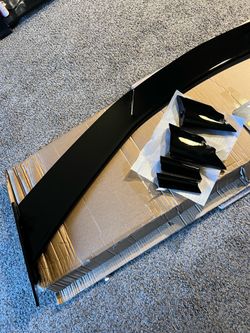 Black Rear Trunk Lid High Wing Spoiler Kit Gloss Corvette C8 2020 2021 2022 2023 2024,25 26