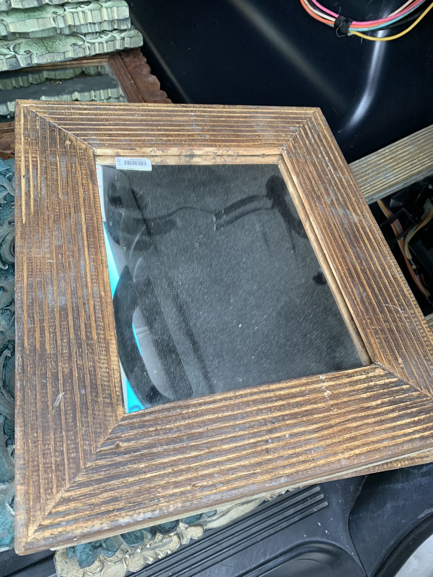 Hand carved indonesian mirror