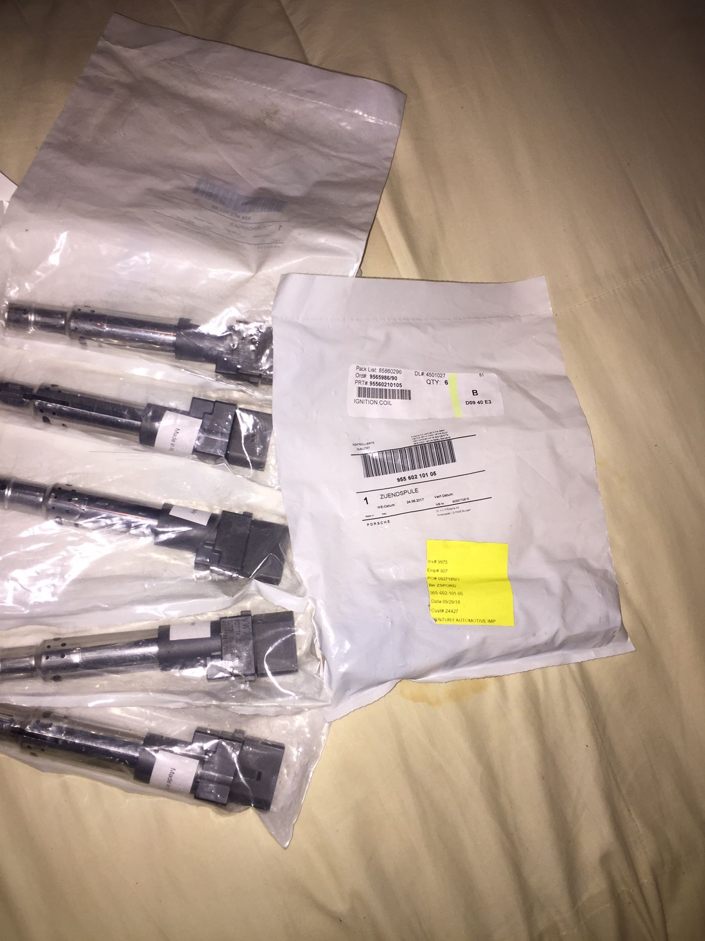 Porsche Cayenne coil packs. NEW OEM!! 6