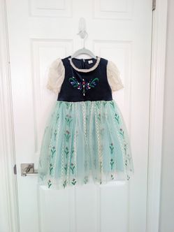 Girls Frozen Anna Princess Costume Dress 4Y