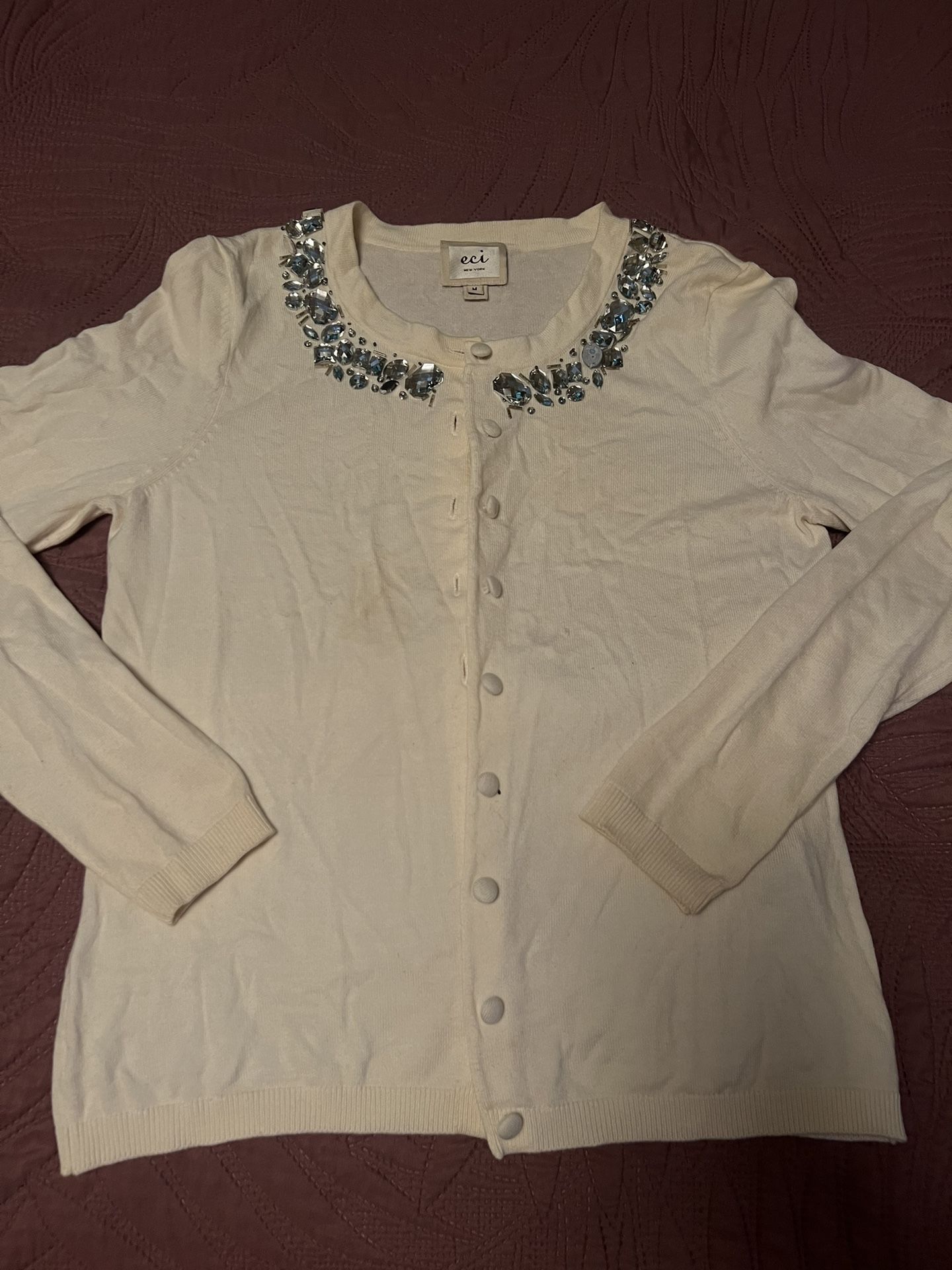 Women’s White Cardigan 