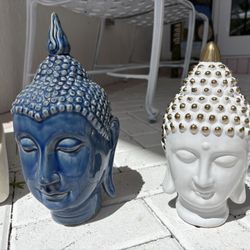 BUDDHA HEAD STATUE Zen Asian Art For Yoga, Meditation, Spa, Office, Den, Bedroom, Gym $25. Nude $25, Die $25 Pair Of Dice $50. Cage $20. 