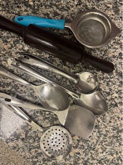 Kitchen Utensils Set + Rolling Pin (Move-Out Sale)