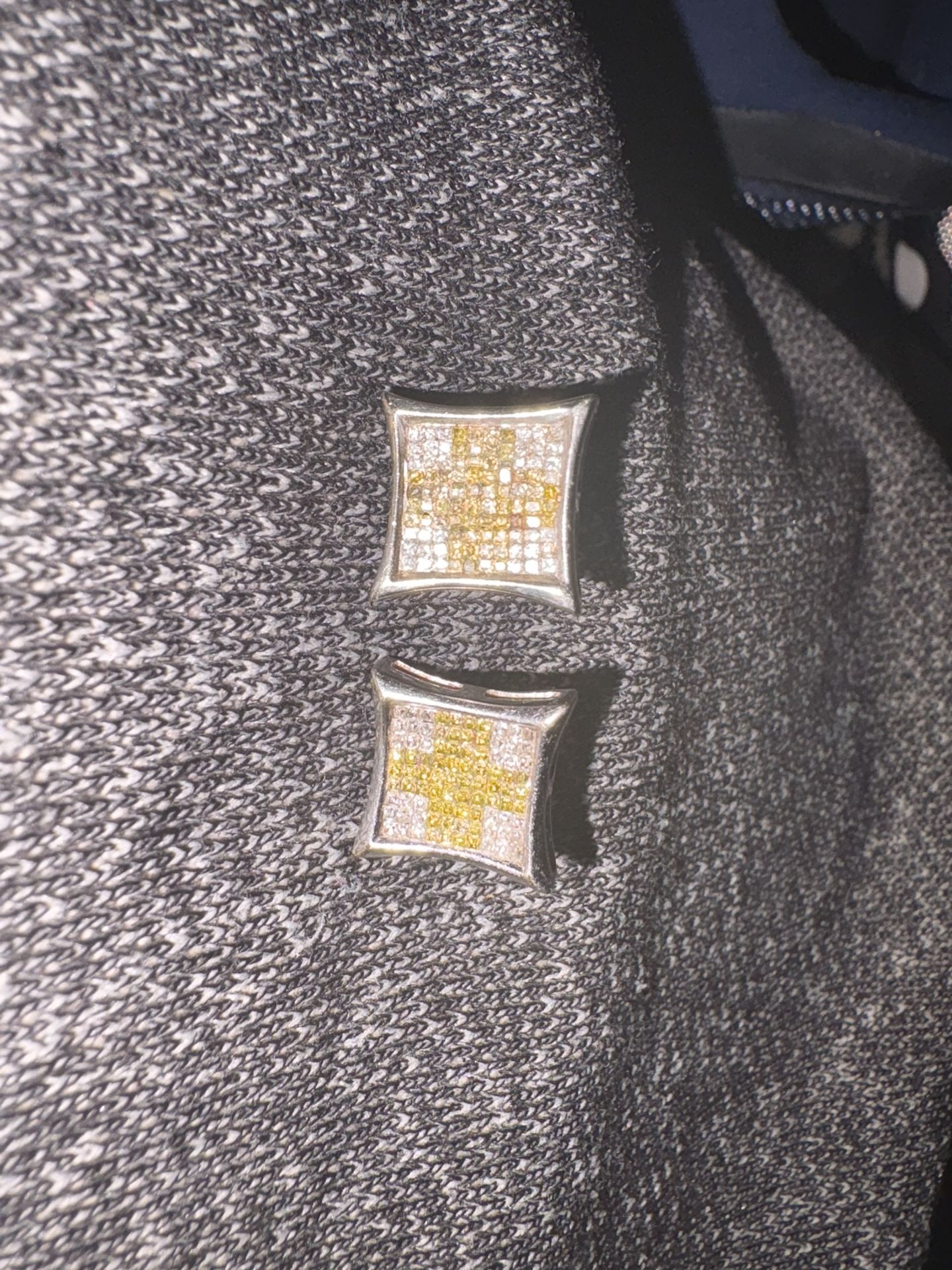 14 Karat White Gold 1 Karat White And Yellow Diamonds